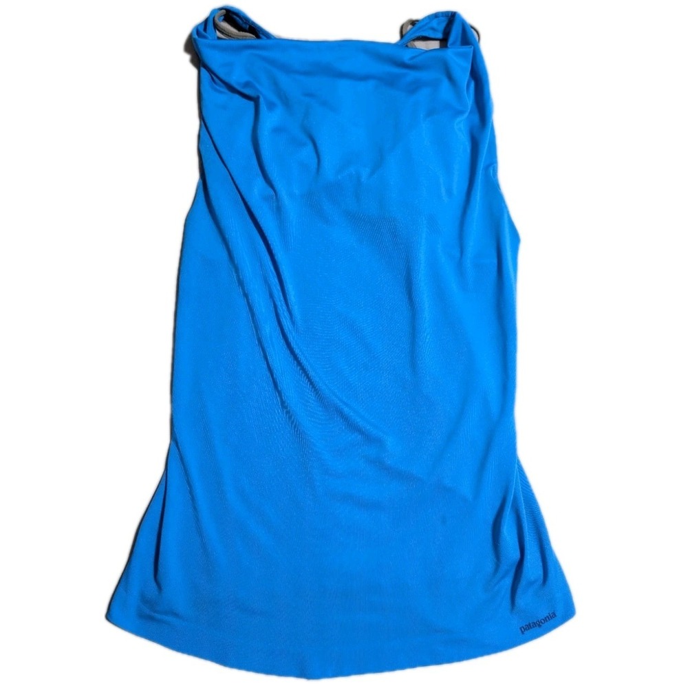 Patagonia Womens XS Blue Shelf Bra Athletic Tank Top Racerback Stretch